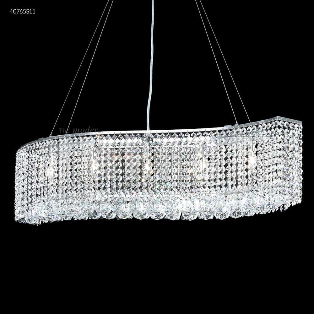 Contemporary Five Light Chandelier in Silver James R. Moder Canada