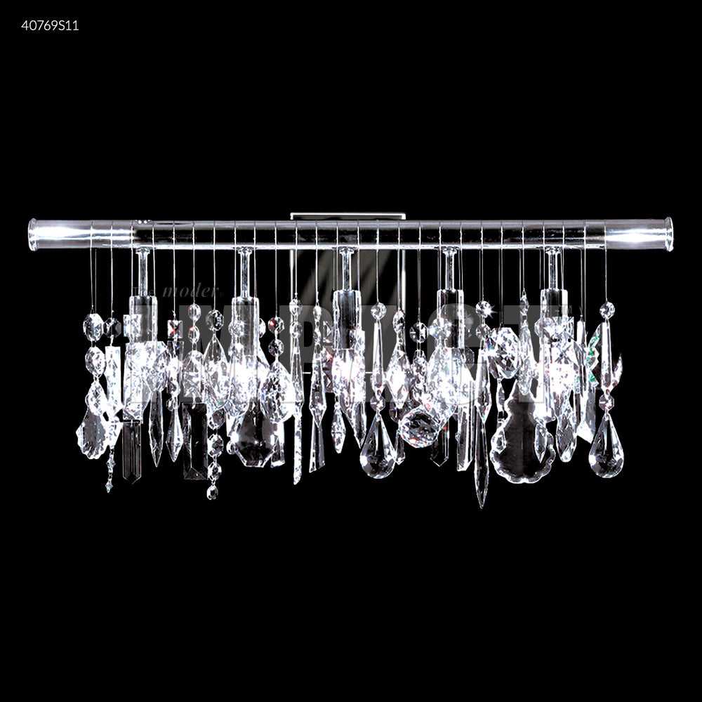 Contemporary Five Light Vanity in Silver James R. Moder Canada