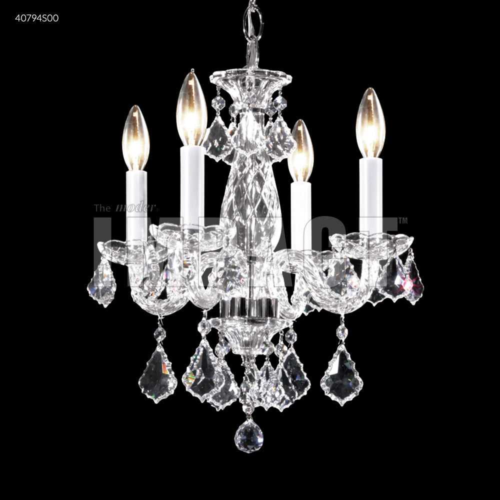 Palace Ice Four Light Chandelier in Silver James R. Moder Canada