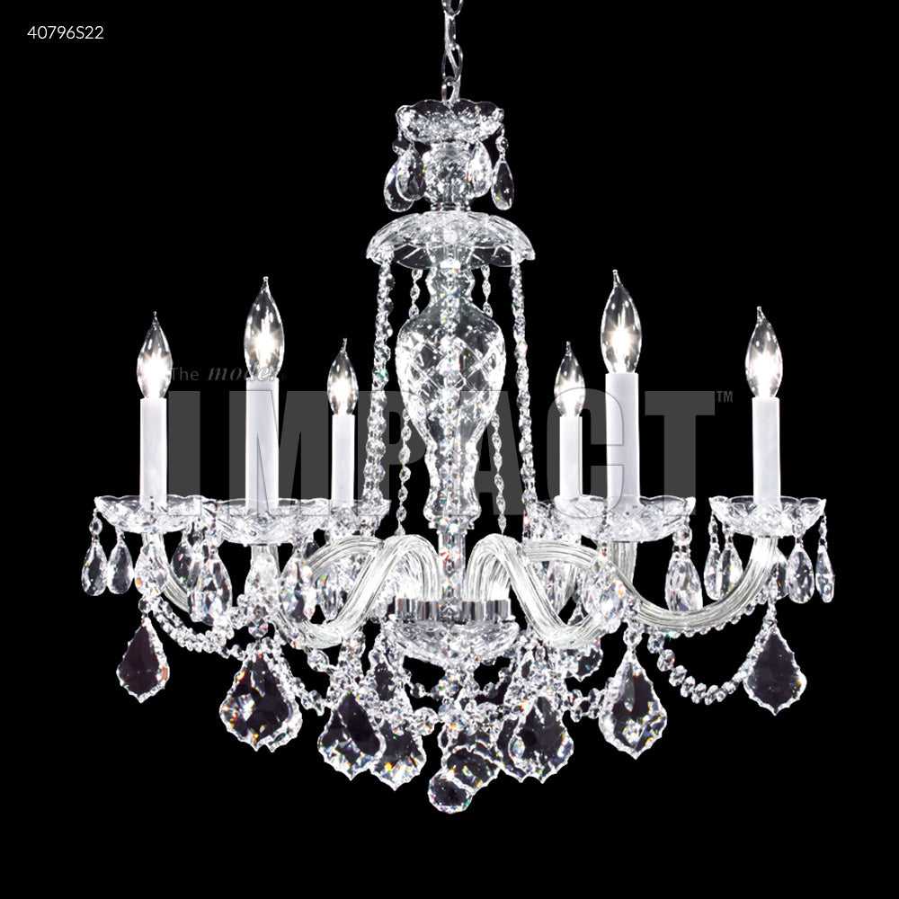Palace Ice Six Light Chandelier in Silver James R. Moder Canada
