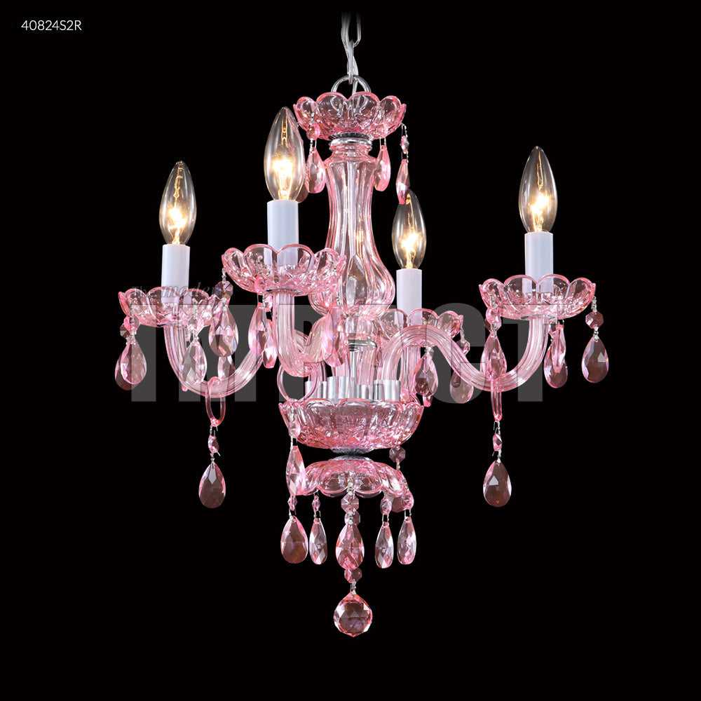 Mini Crystal Chandelier Four Light Chandelier in Silver James R. Moder Canada