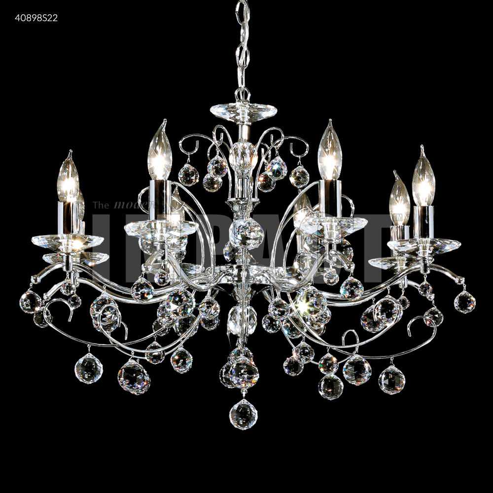 Regalia Eight Light Chandelier in Silver James R. Moder Canada