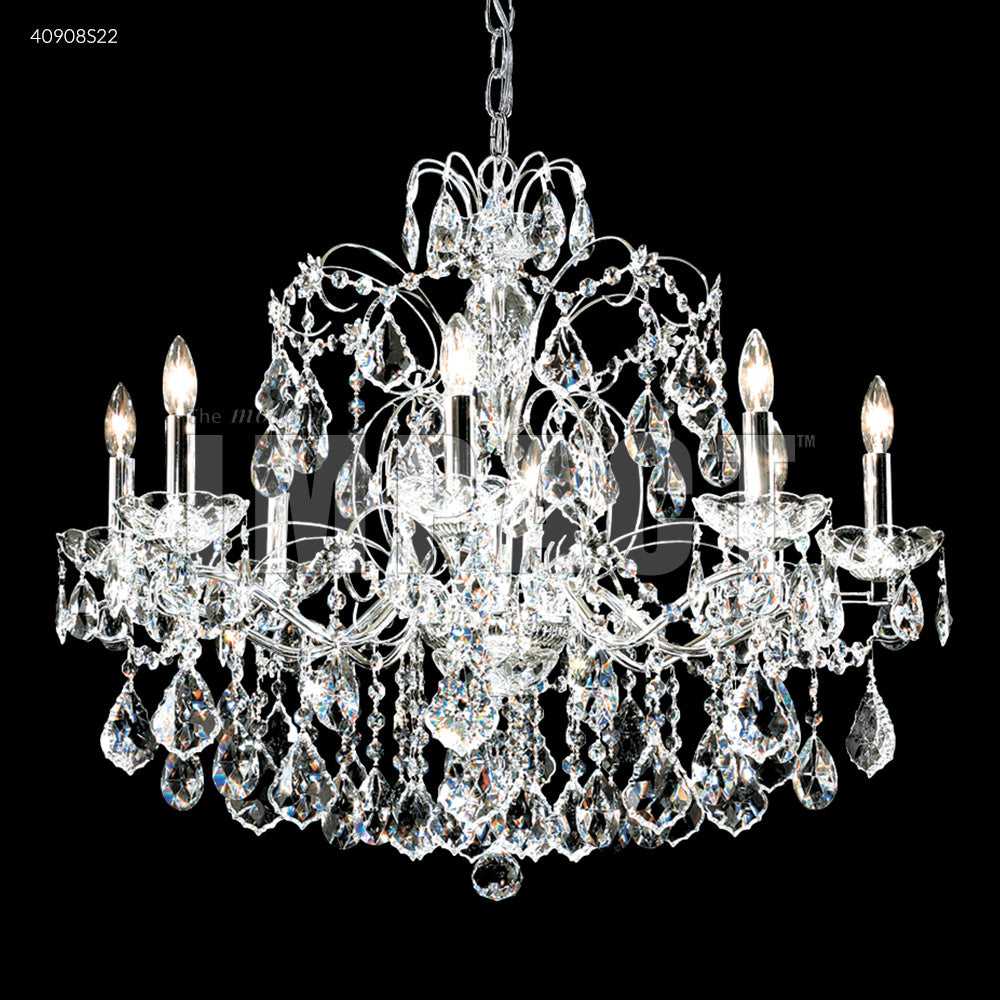 Regalia Eight Light Chandelier in Silver James R. Moder Canada