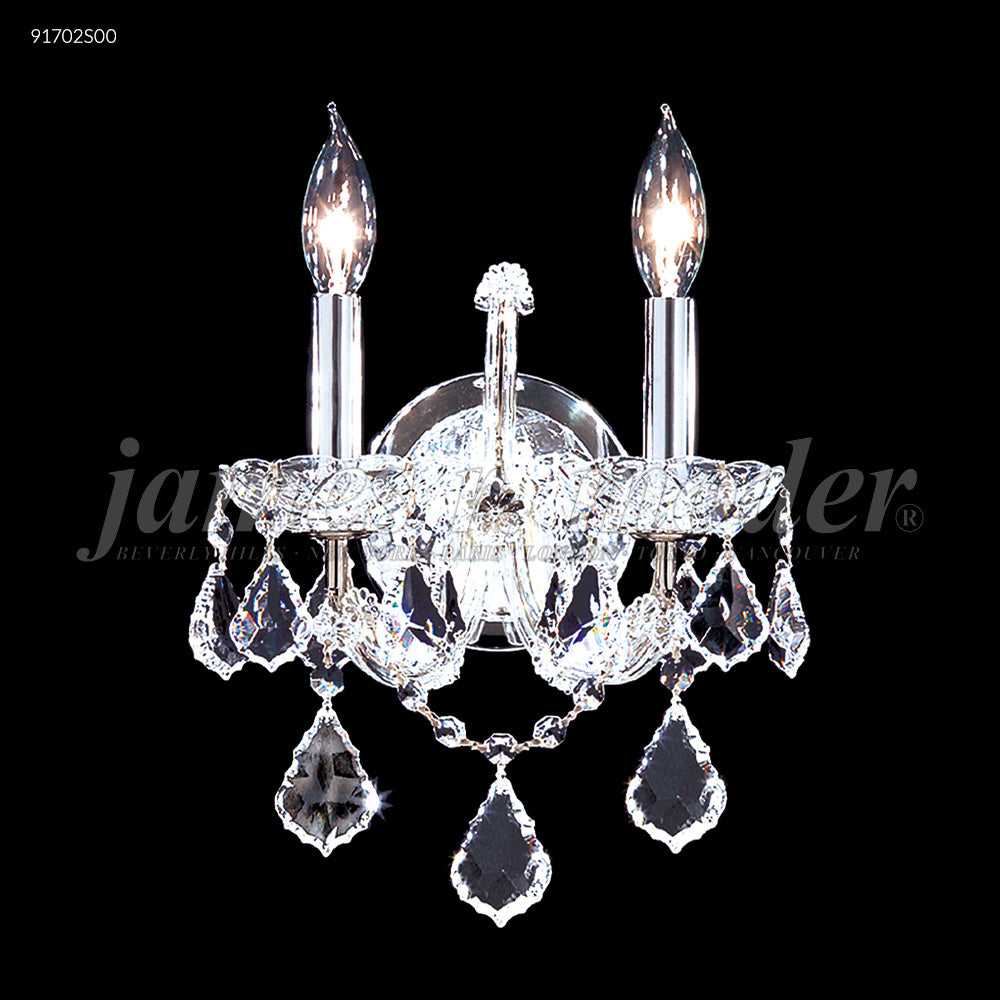 Maria Theresa Grand Two Light Wall Sconce in Silver James R. Moder Canada