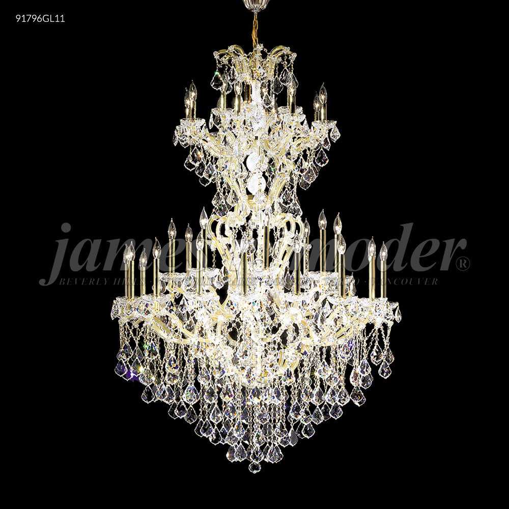 Maria Theresa Grand 37 Light Chandelier in Gold Lustre James R. Moder Canada
