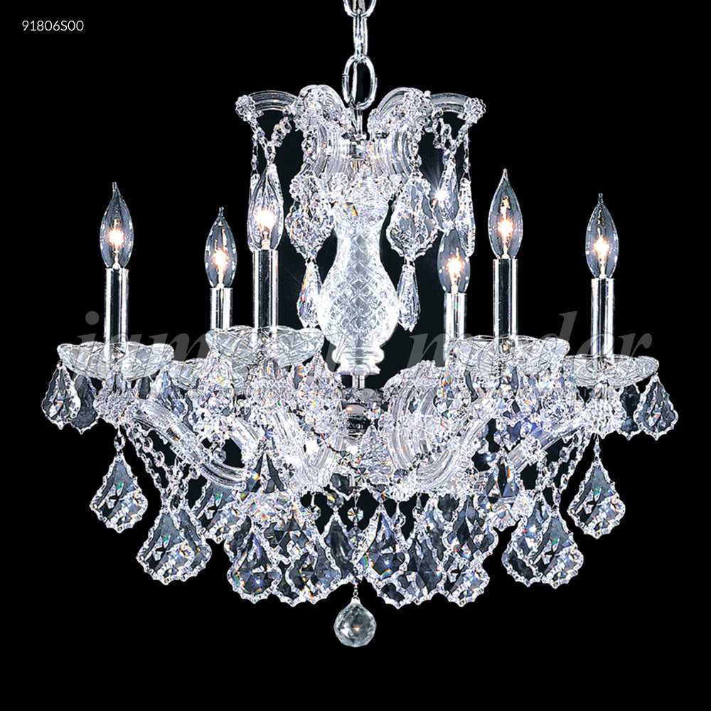 Maria Theresa Grand Six Light Chandelier in Silver James R. Moder Canada