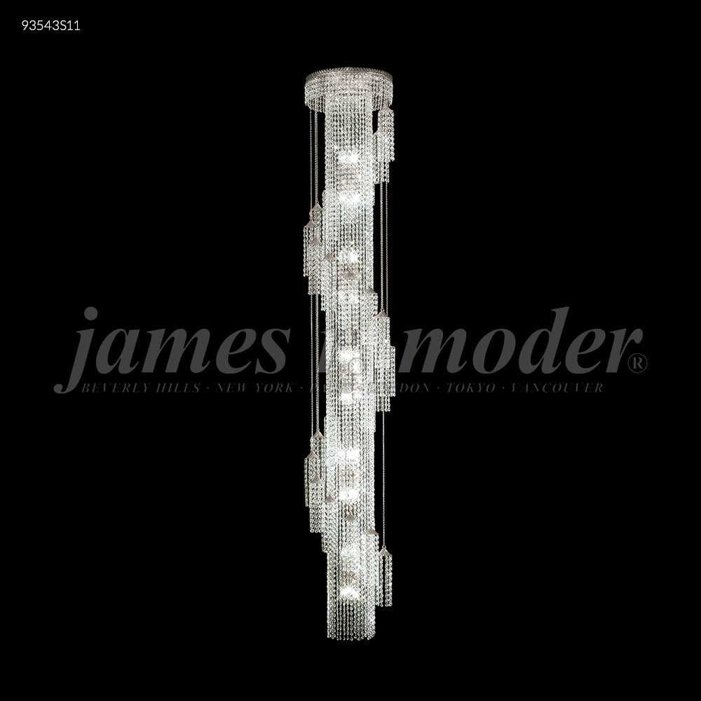 Contemporary 30 Light Chandelier in Silver James R. Moder Canada