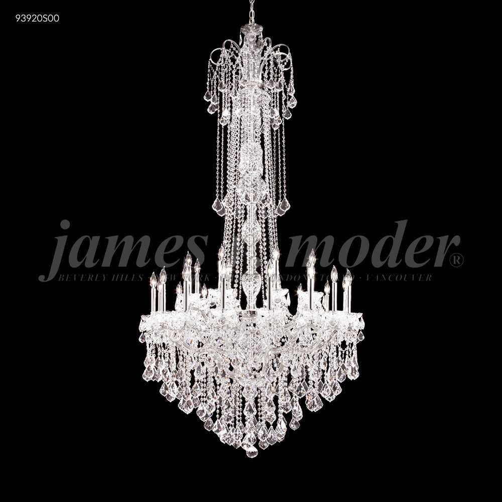Maria Elena 24 Light Chandelier in Silver James R. Moder Canada