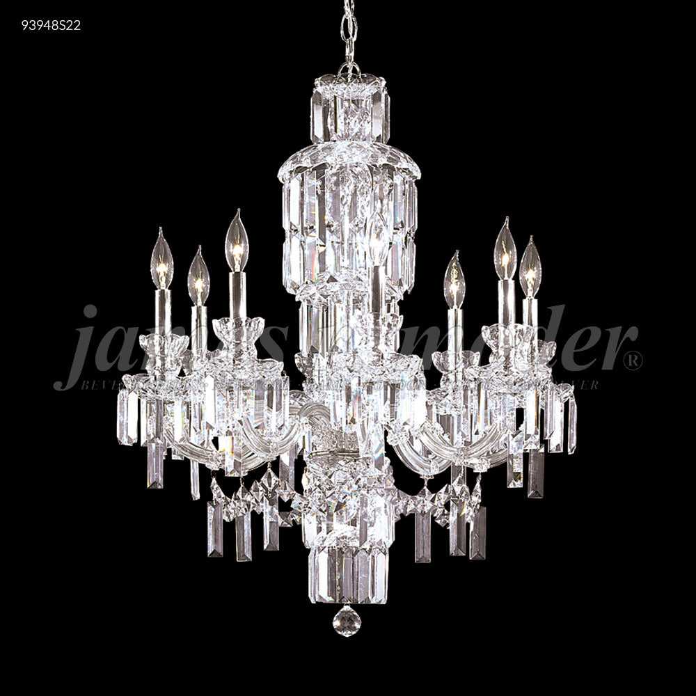 Buckingham Eight Light Chandelier in Silver James R. Moder Canada