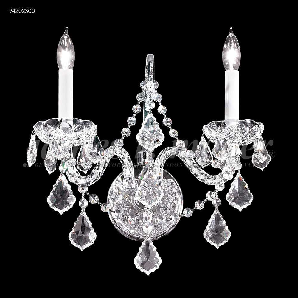 Vienna Two Light Wall Sconce in Silver James R. Moder Canada