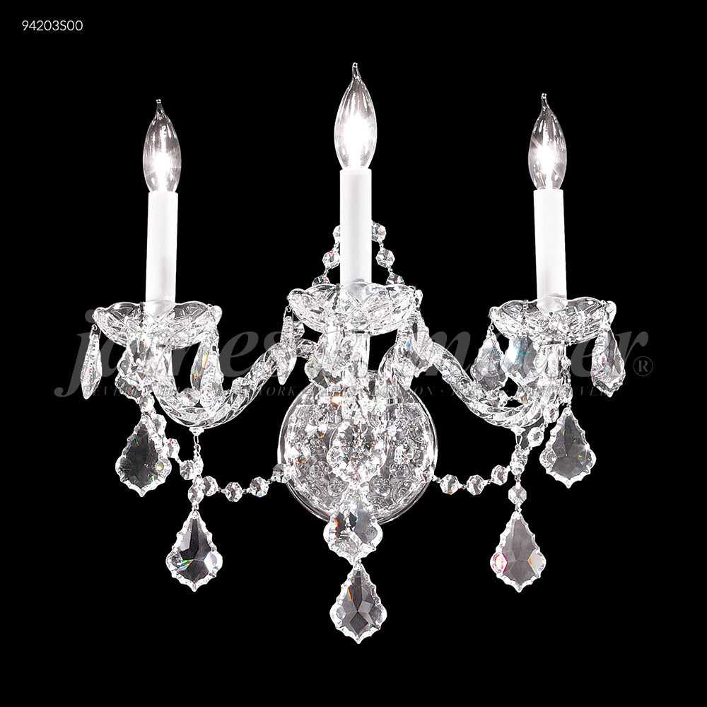 Vienna Three Light Wall Sconce in Silver James R. Moder Canada