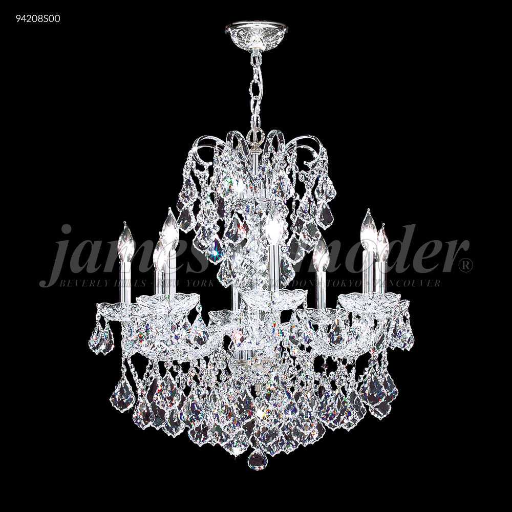 Vienna Eight Light Chandelier in Silver James R. Moder Canada