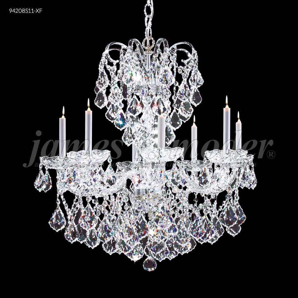 Vienna Eight Light Chandelier in Silver James R. Moder Canada