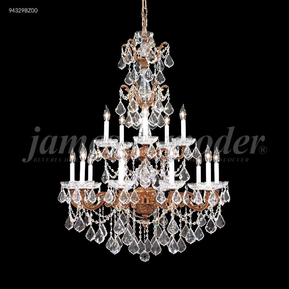 Madrid Cast Brass 15 Light Chandelier in Bronze James R. Moder Canada