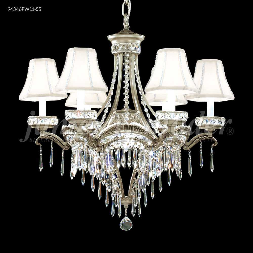 Dynasty Cast Brass Seven Light Chandelier in Pewter James R. Moder Canada