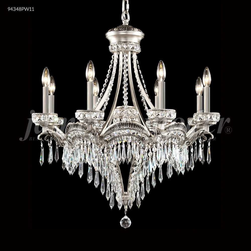 Dynasty Cast Brass Nine Light Chandelier in Pewter James R. Moder Canada