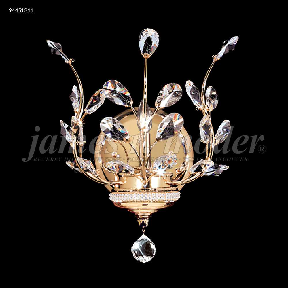 Florale One Light Wall Sconce in Gold James R. Moder Canada