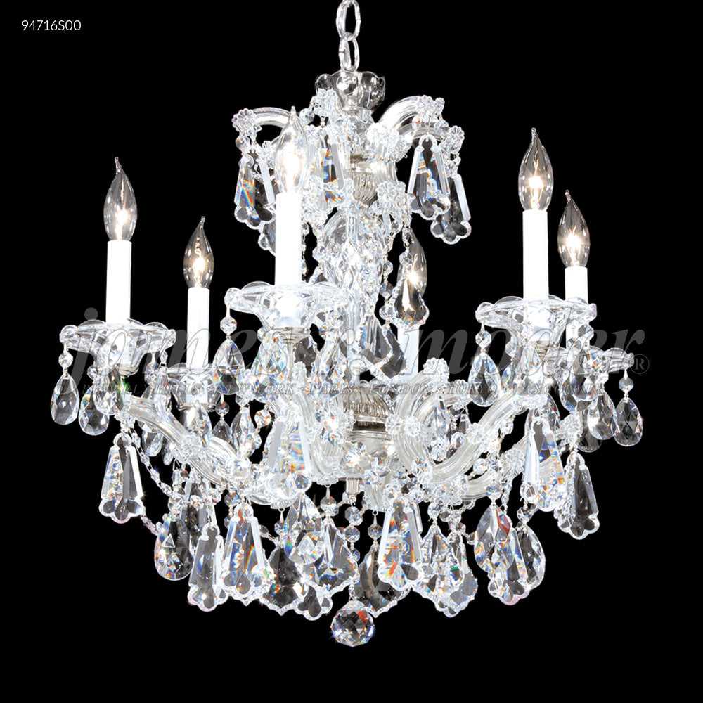 Maria Theresa Royal Six Light Chandelier in Silver James R. Moder Canada