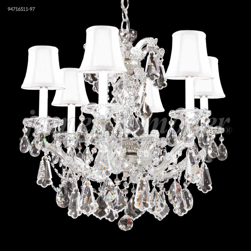 Maria Theresa Royal Six Light Chandelier in Silver James R. Moder Canada