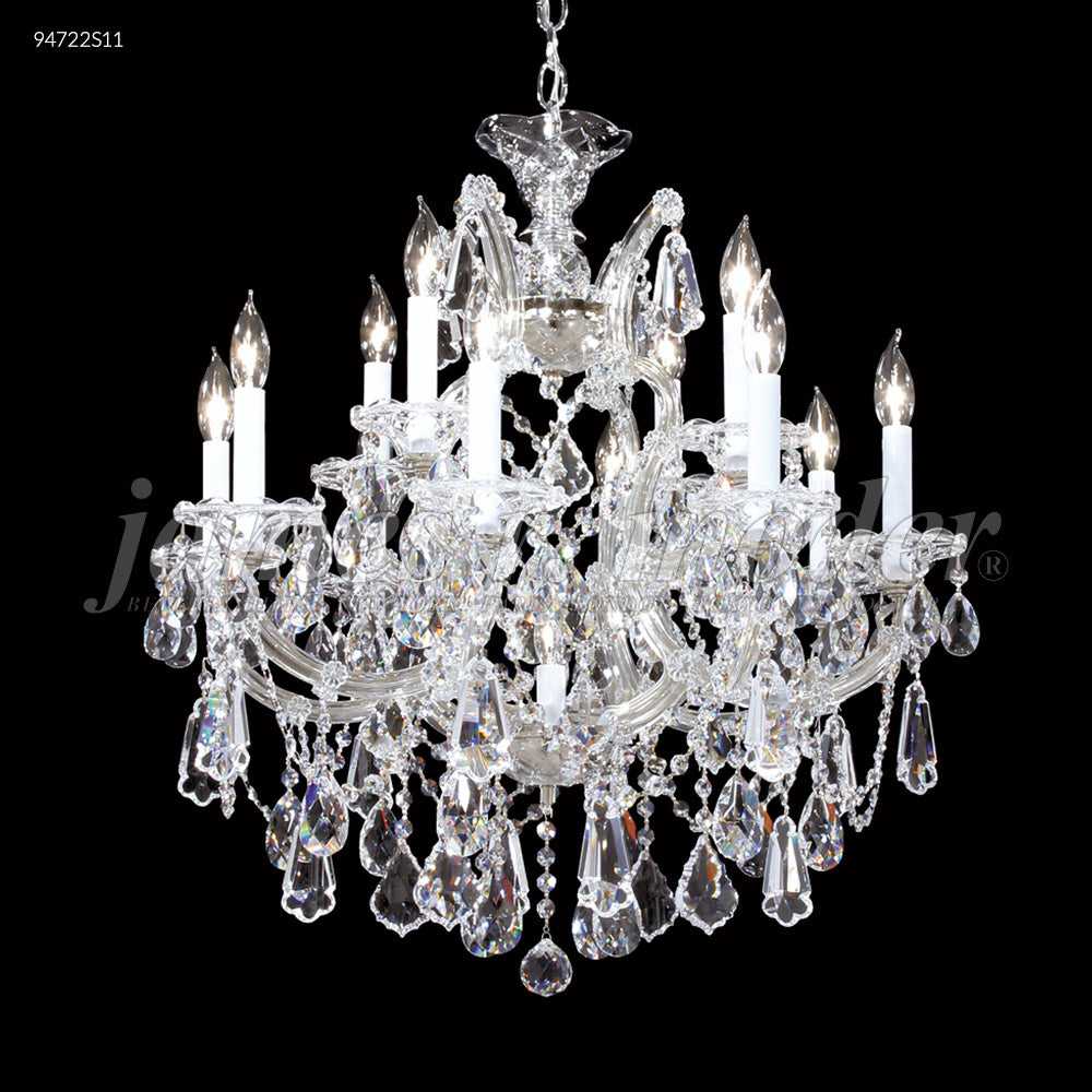 Maria Theresa Royal 13 Light Chandelier in Silver James R. Moder Canada