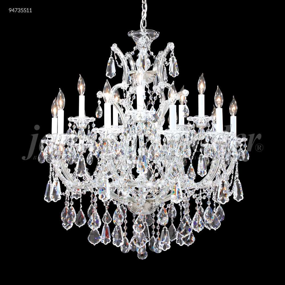 Maria Theresa Royal 16 Light Chandelier in Silver James R. Moder Canada