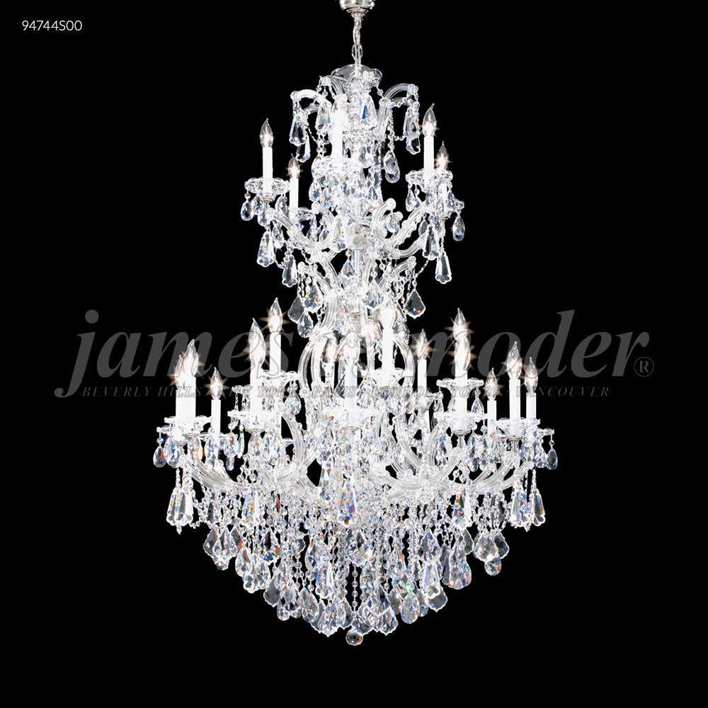Maria Theresa Royal 25 Light Chandelier in Silver James R. Moder Canada