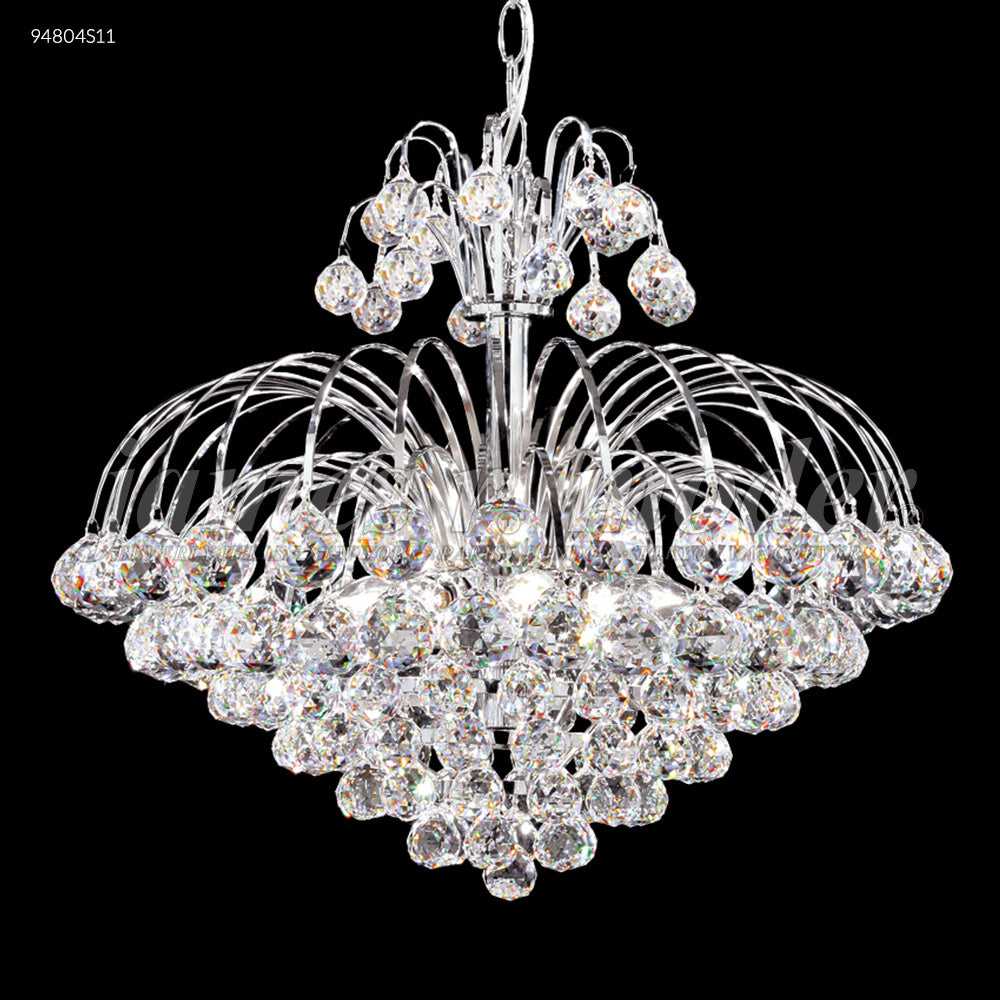 Jacqueline Seven Light Chandelier in Silver James R. Moder Canada