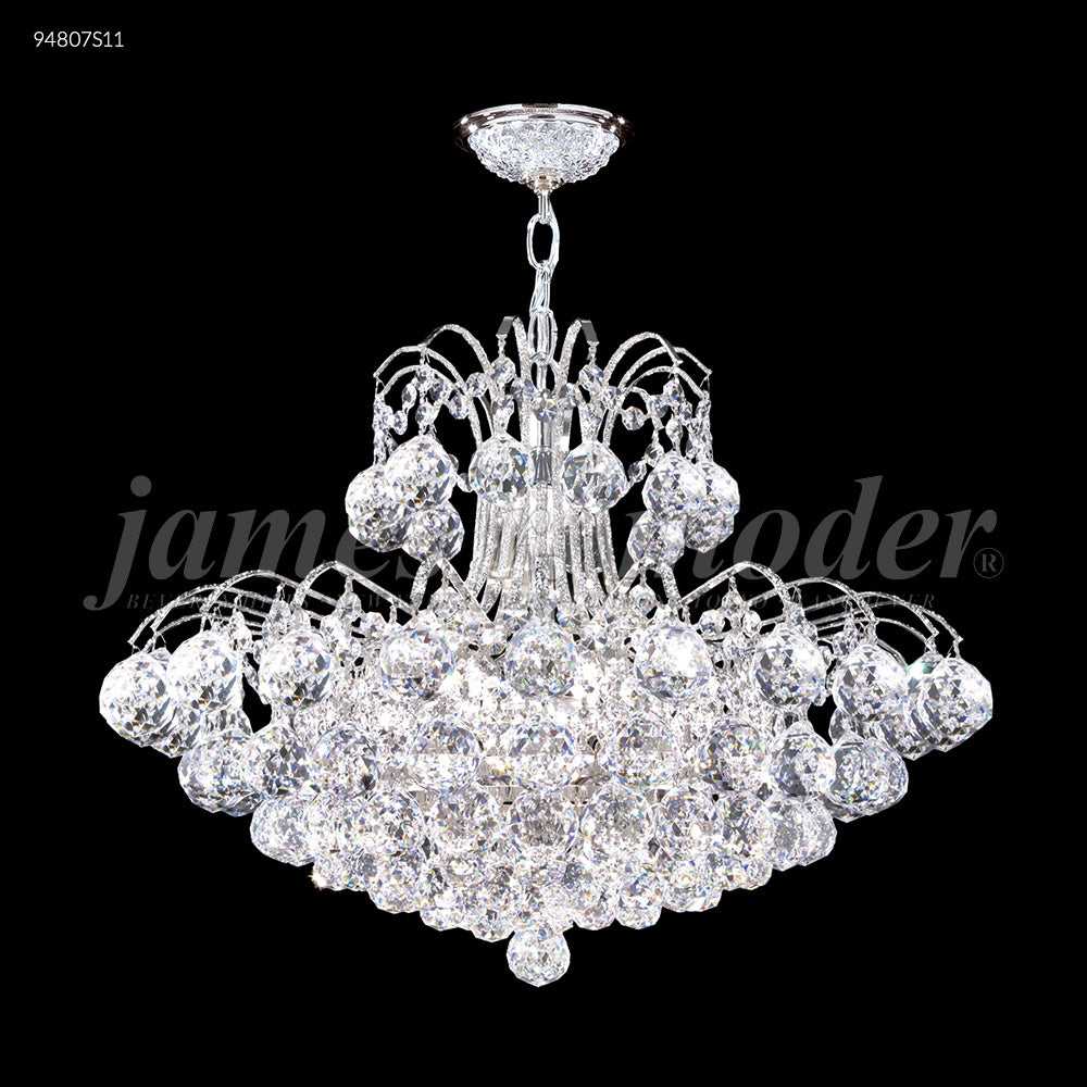 Jacqueline 12 Light Chandelier in Silver James R. Moder Canada