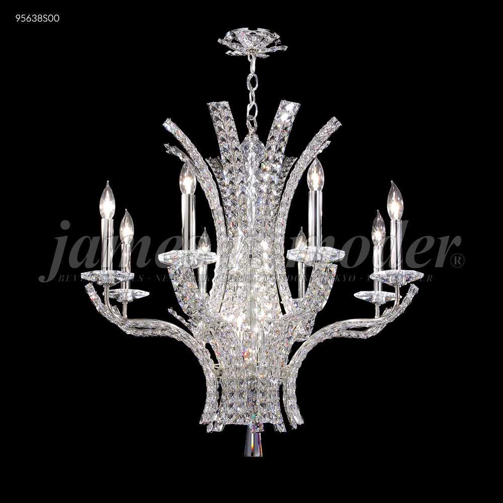 Eclipse Fashion Eight Light Chandelier in Silver James R. Moder Canada