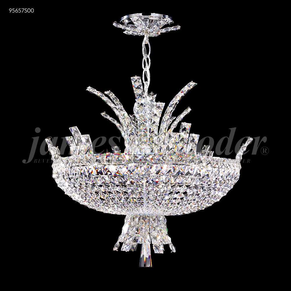 Eclipse Fashion Eight Light Chandelier in Silver James R. Moder Canada