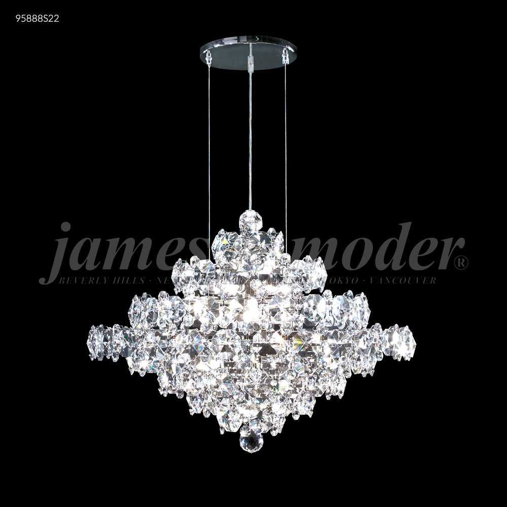 Continental Fashion 25 Light Chandelier in Silver James R. Moder Canada