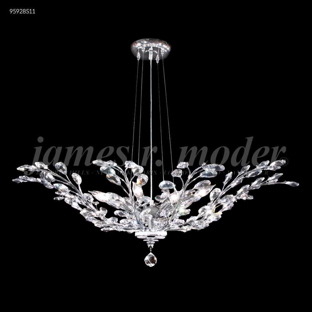 Florale Eight Light Pendant in Silver James R. Moder Canada