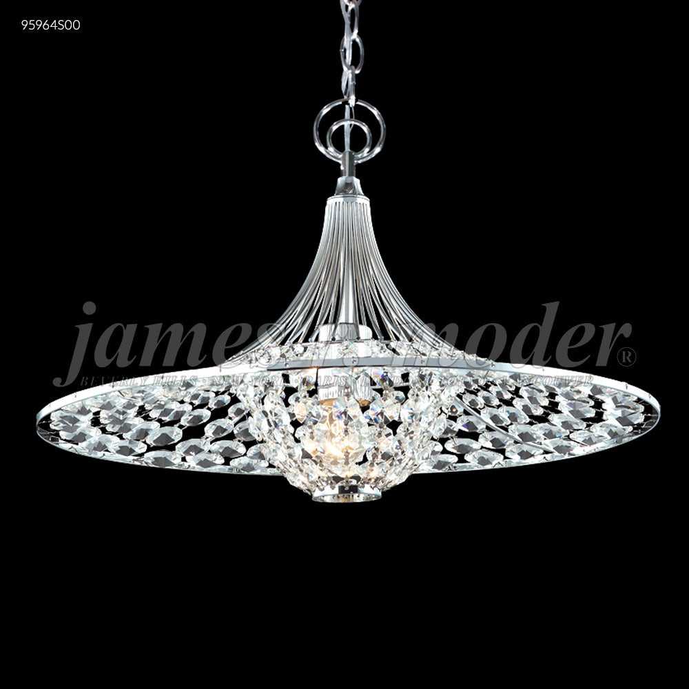 Contemporary Three Light Pendant in Silver James R. Moder Canada