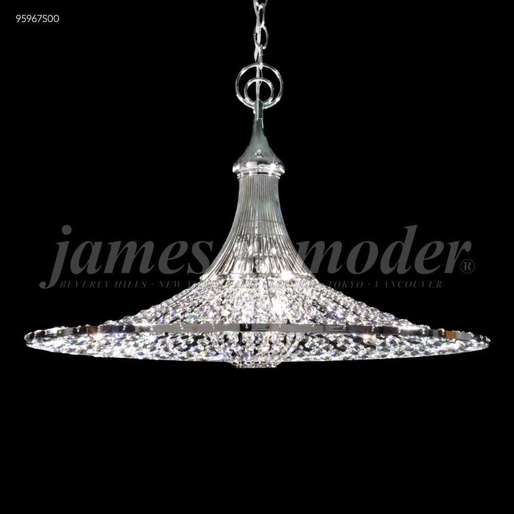 Contemporary Three Light Pendant in Silver James R. Moder Canada