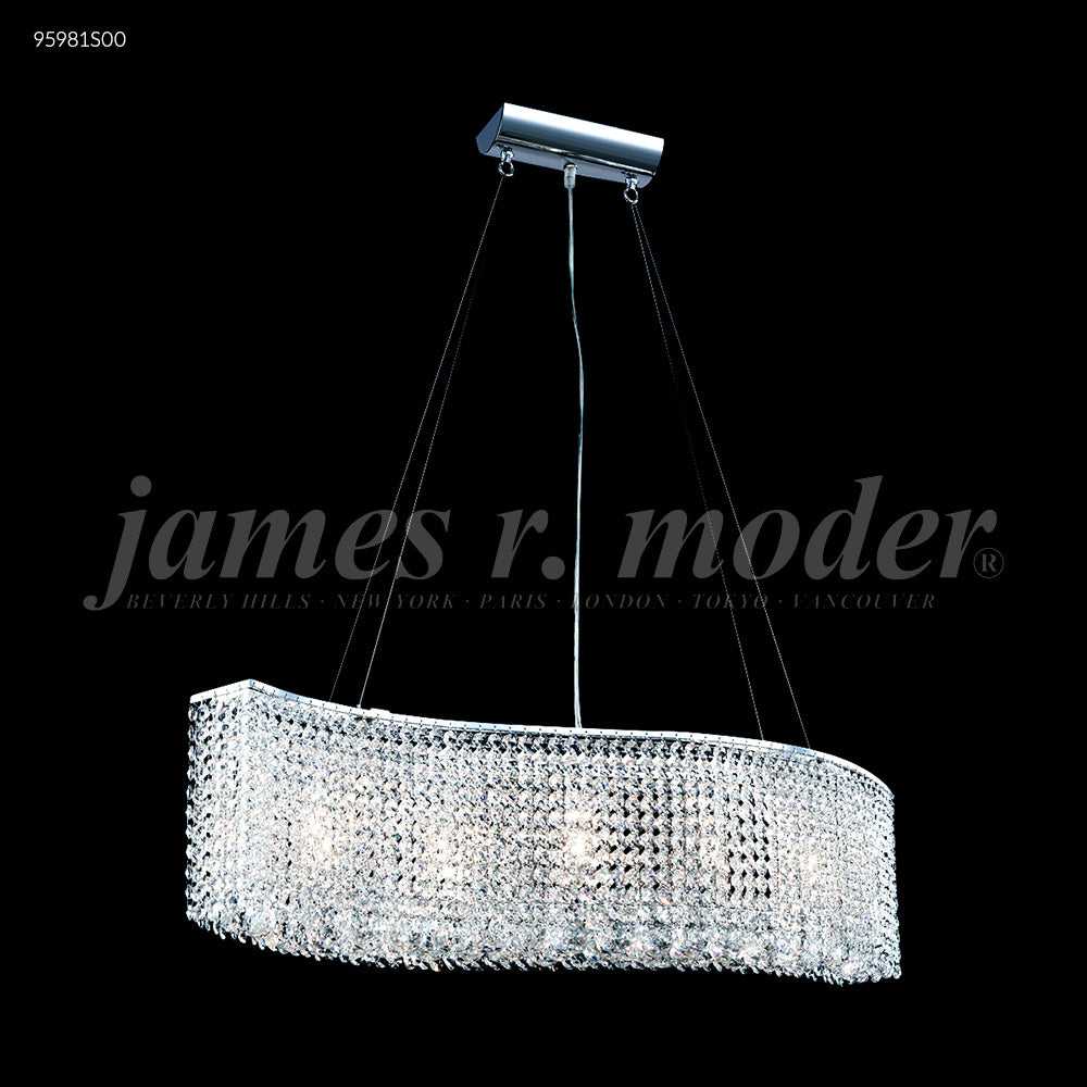 Fashionable Broadway Five Light Chandelier in Silver James R. Moder Canada
