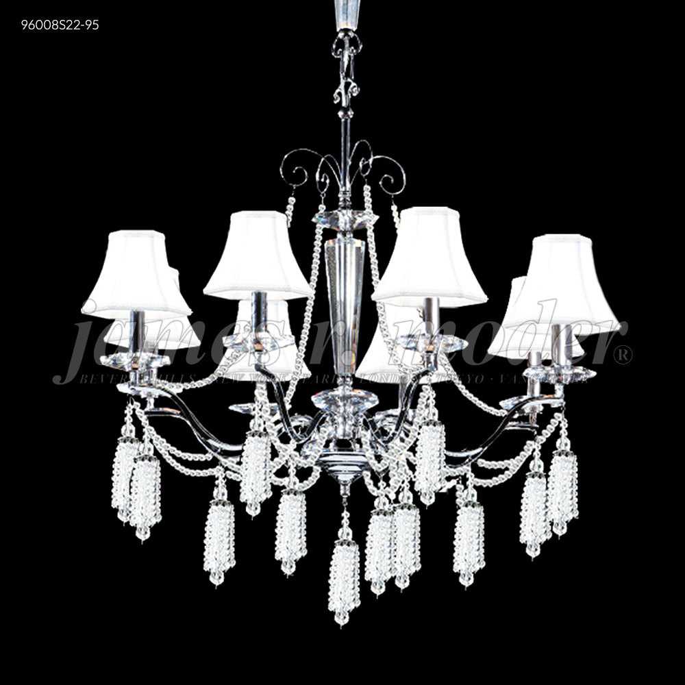 Tassel Eight Light Chandelier in Silver James R. Moder Canada
