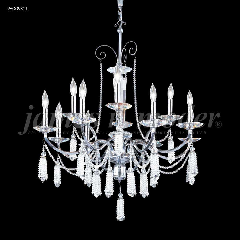 Tassel 12 Light Chandelier in Silver James R. Moder Canada