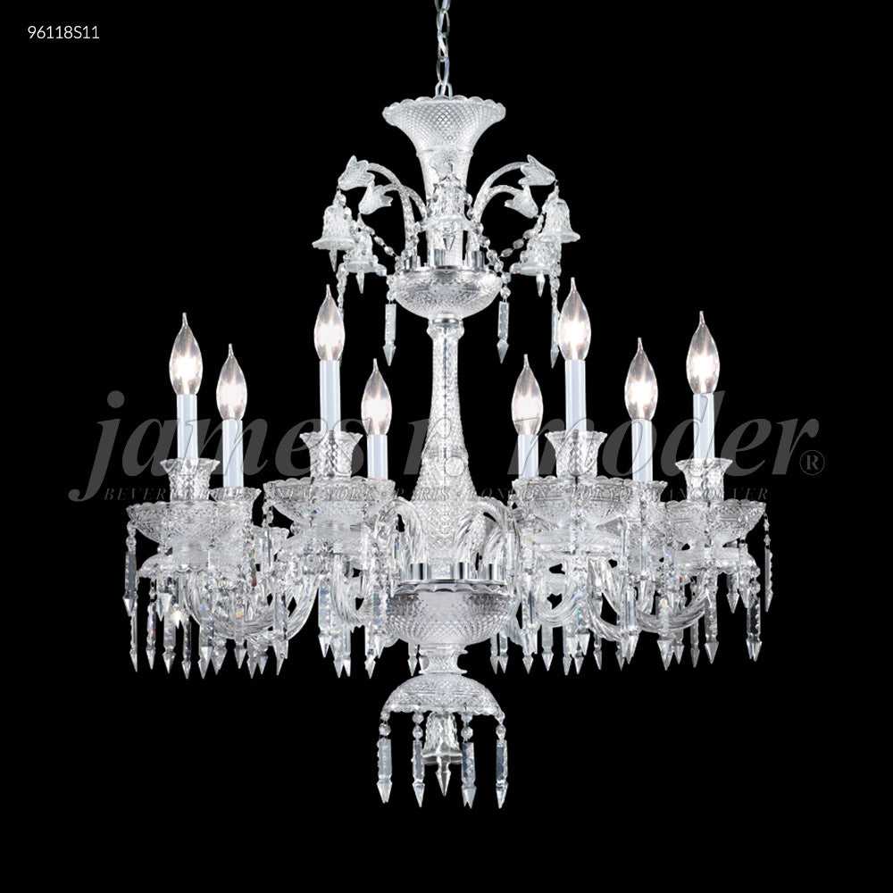 Le Chateau Eight Light Chandelier in Silver James R. Moder Canada
