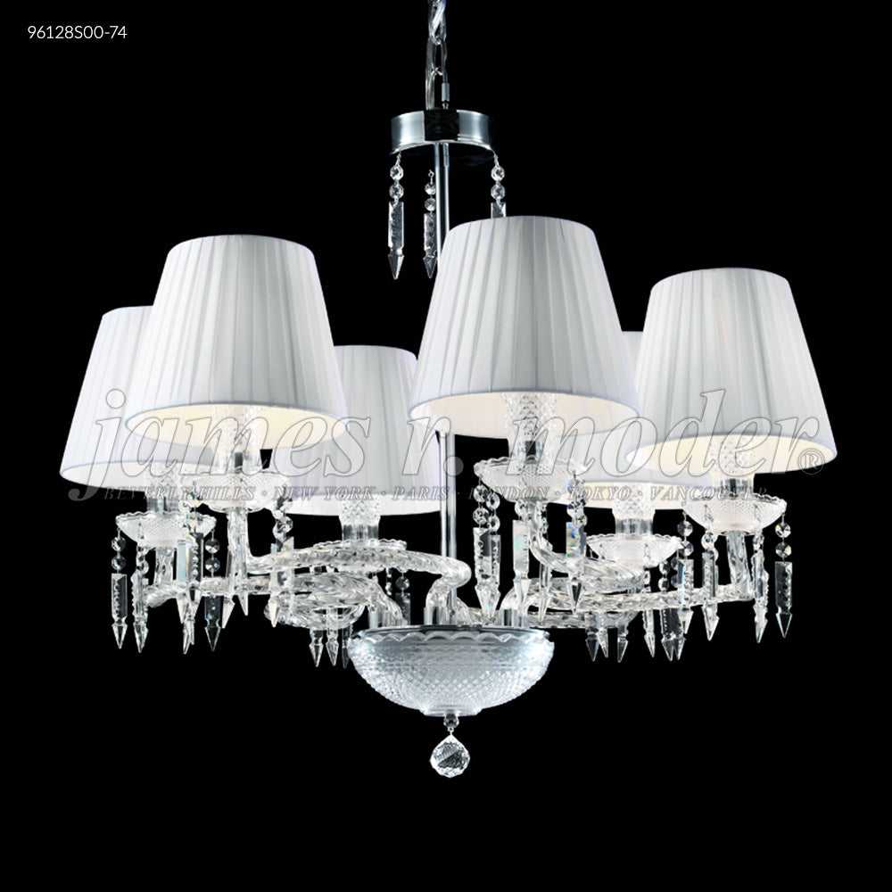 Le Chateau Six Light Chandelier in Silver James R. Moder Canada