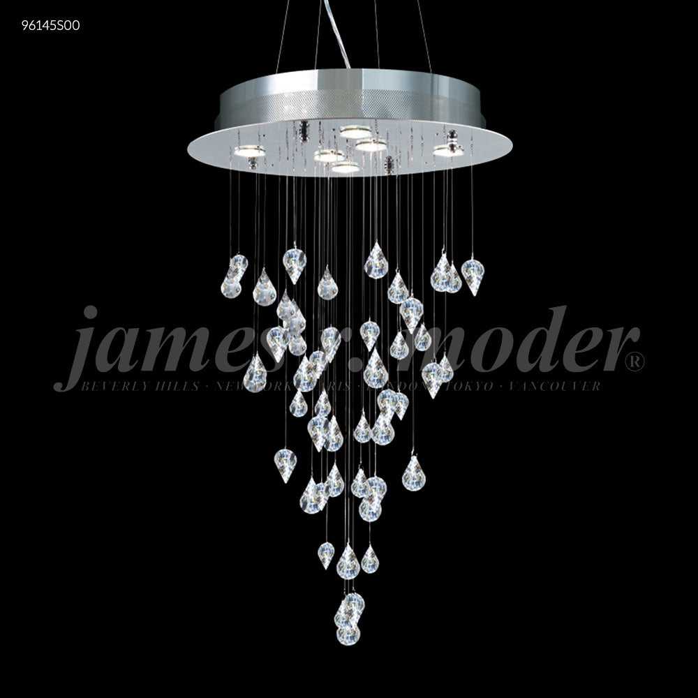 Medallion Six Light Chandelier in Silver James R. Moder Canada