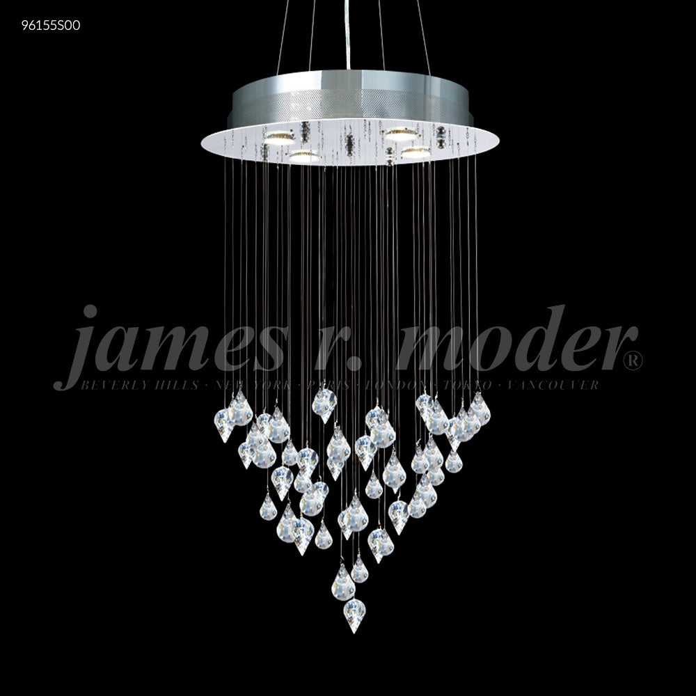 Medallion Four Light Chandelier in Silver James R. Moder Canada