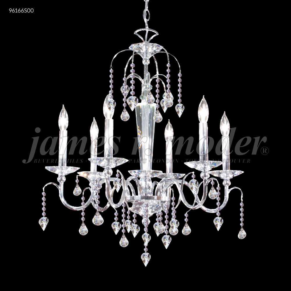Medallion Six Light Chandelier in Silver James R. Moder Canada