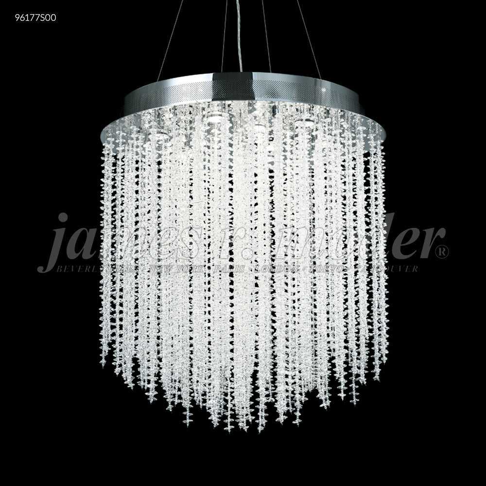 Continental Fashion Nine Light Chandelier in Silver James R. Moder Canada