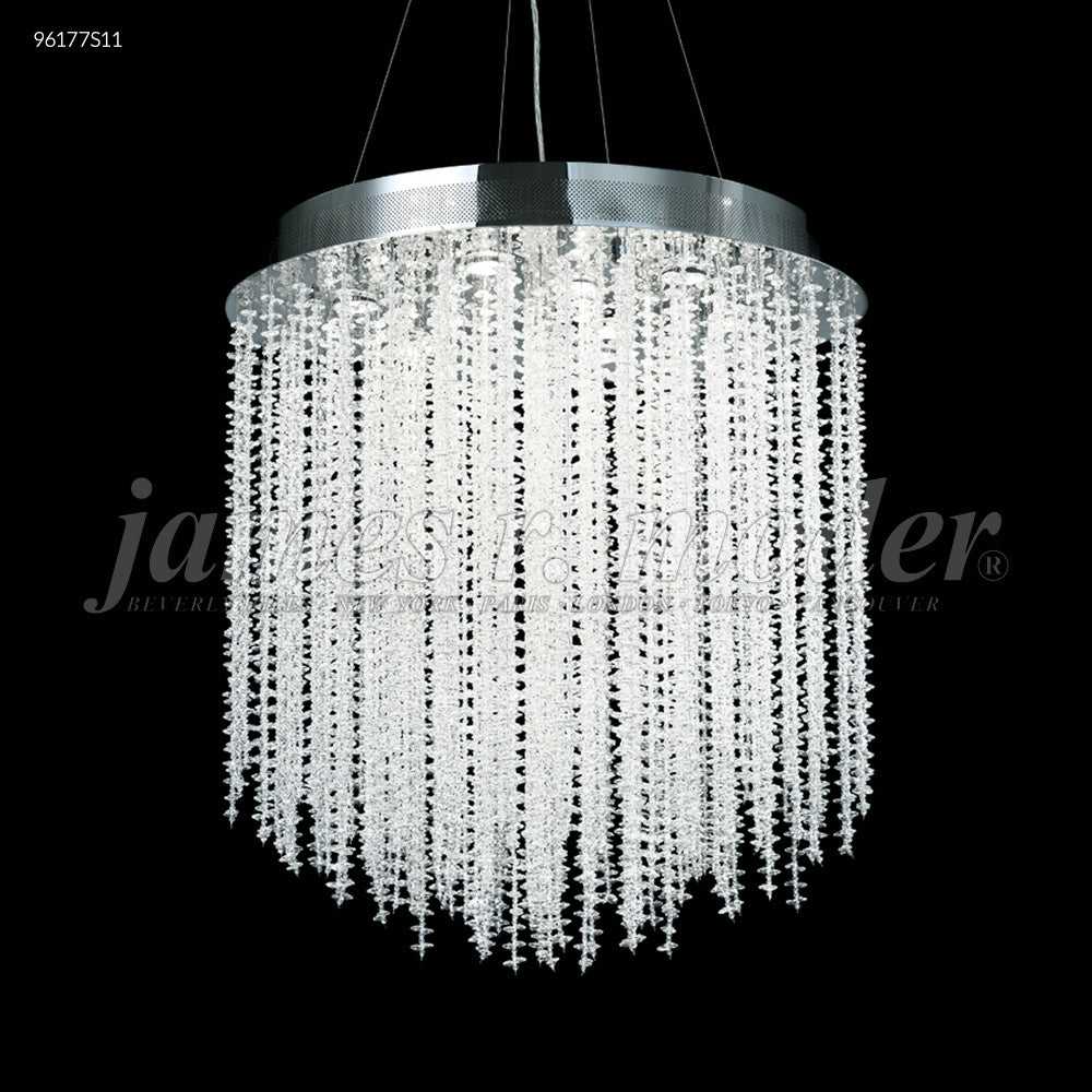 Continental Fashion Nine Light Chandelier in Silver James R. Moder Canada
