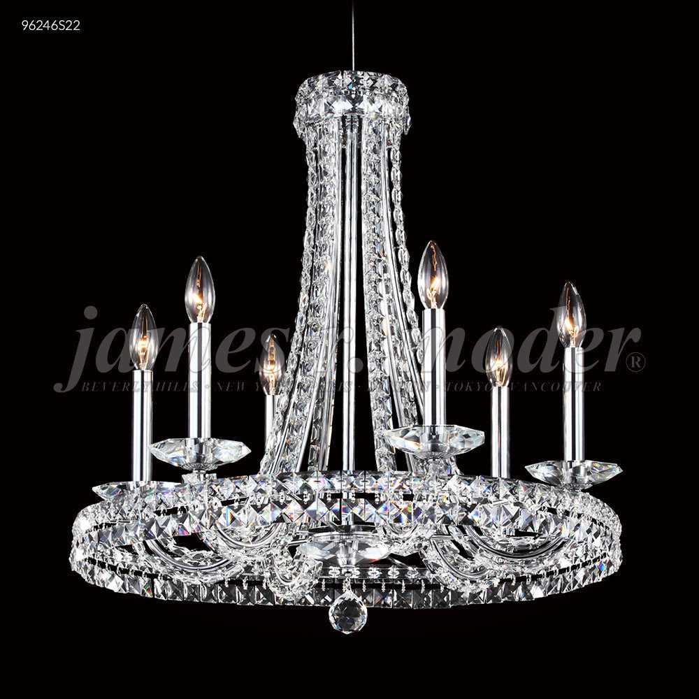 Ashton Six Light Chandelier in Silver James R. Moder Canada