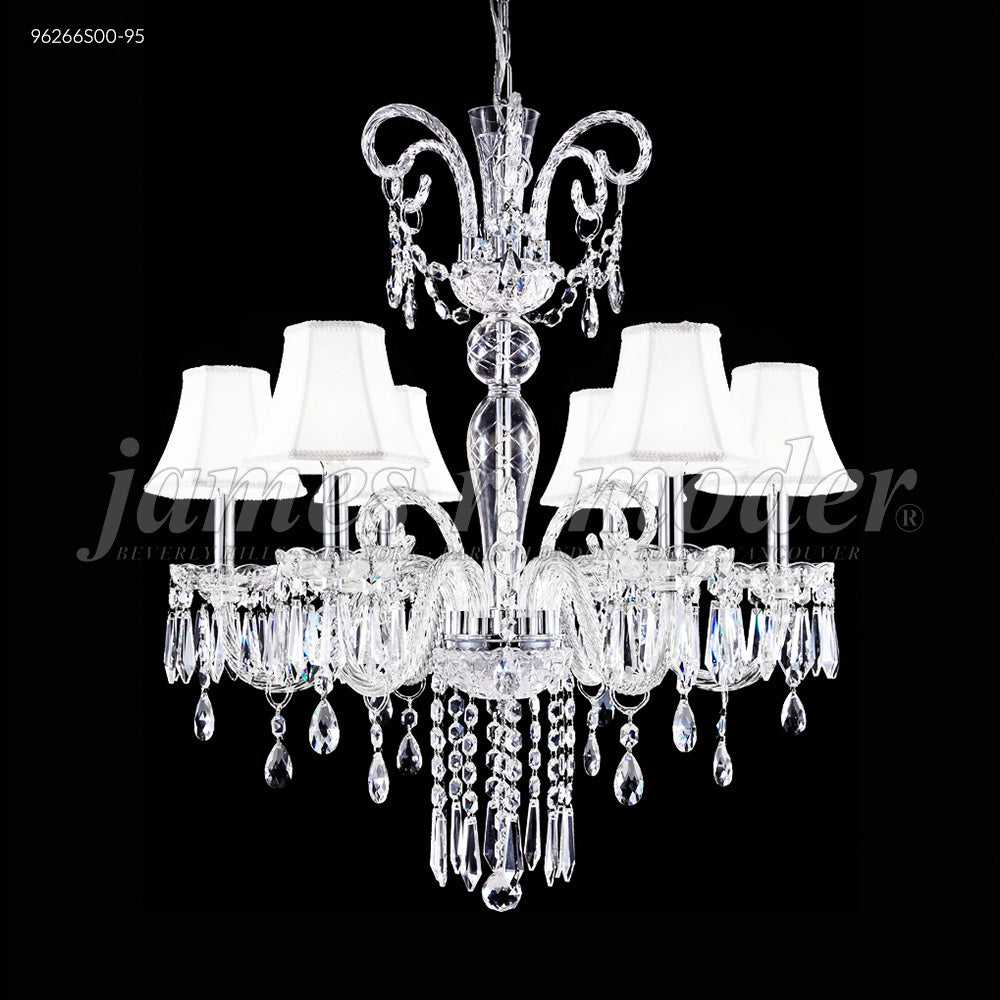 Venetian Six Light Chandelier in Silver James R. Moder Canada