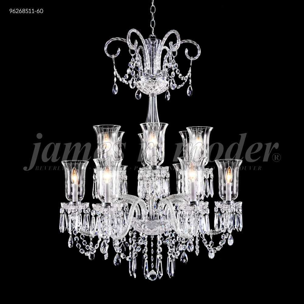 Venetian 12 Light Chandelier in Silver James R. Moder Canada