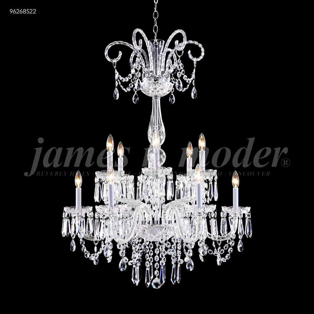 Venetian 12 Light Chandelier in Silver James R. Moder Canada