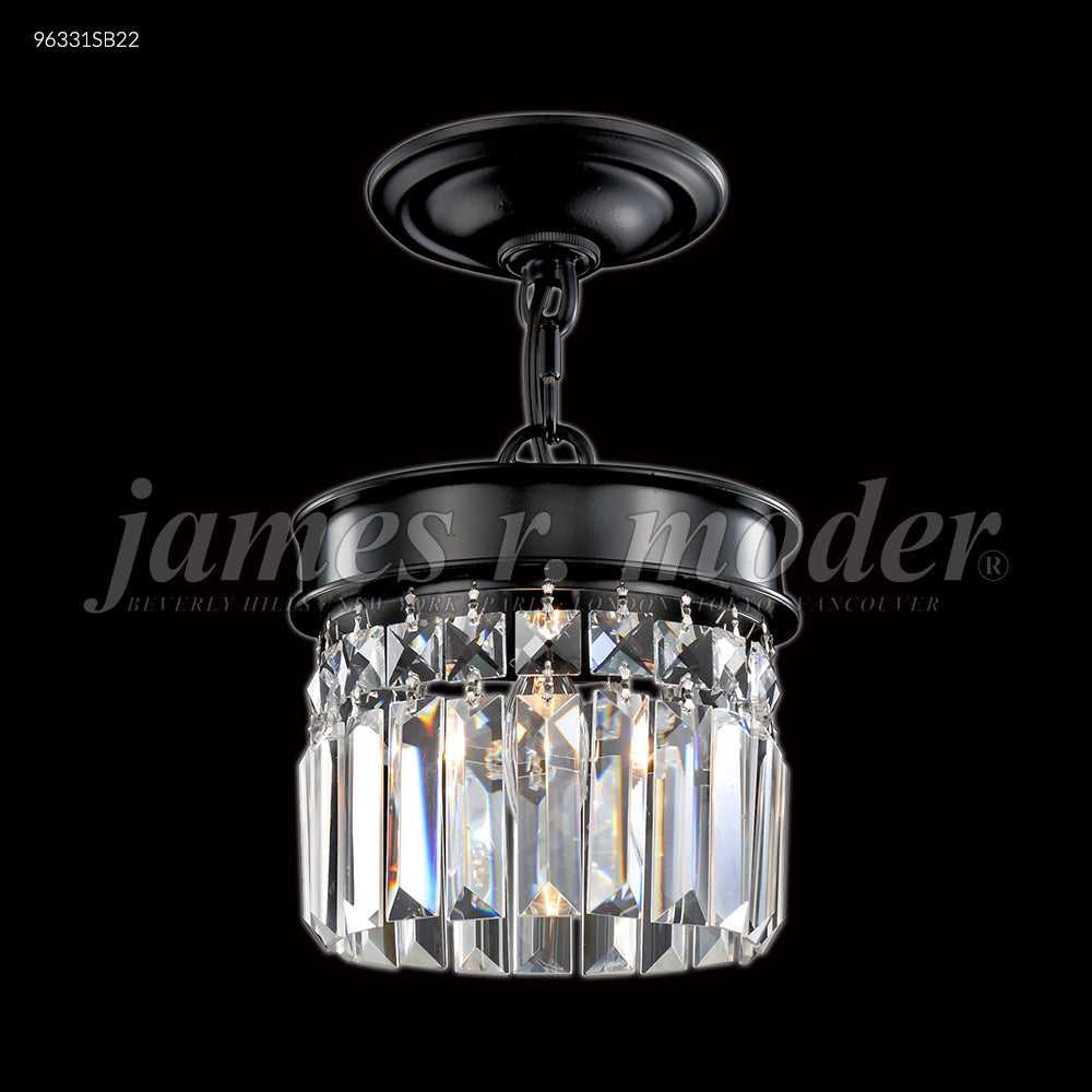 Europa One Light Pendant in Satin Black James R. Moder Canada