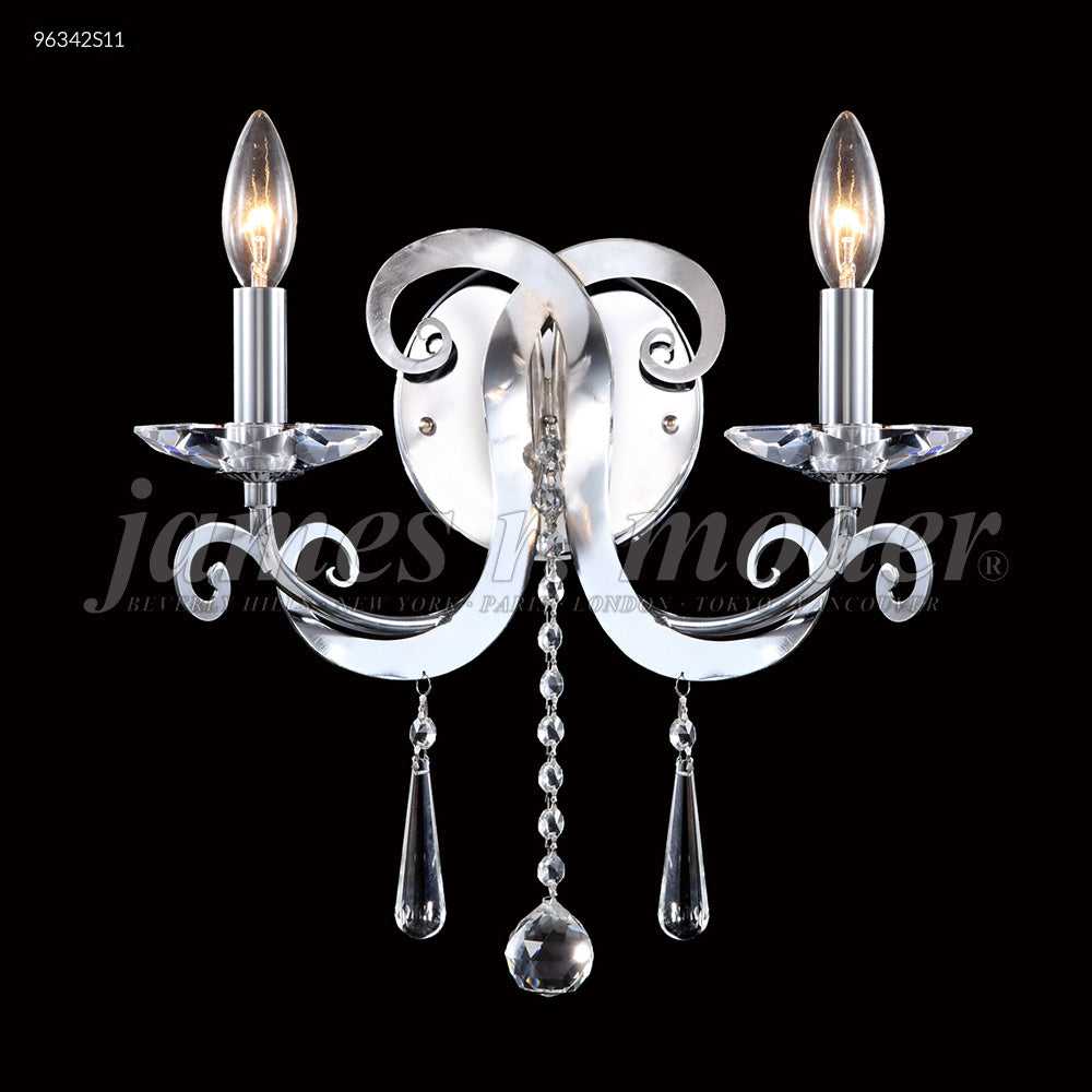 Europa Two Light Wall Sconce in Silver James R. Moder Canada